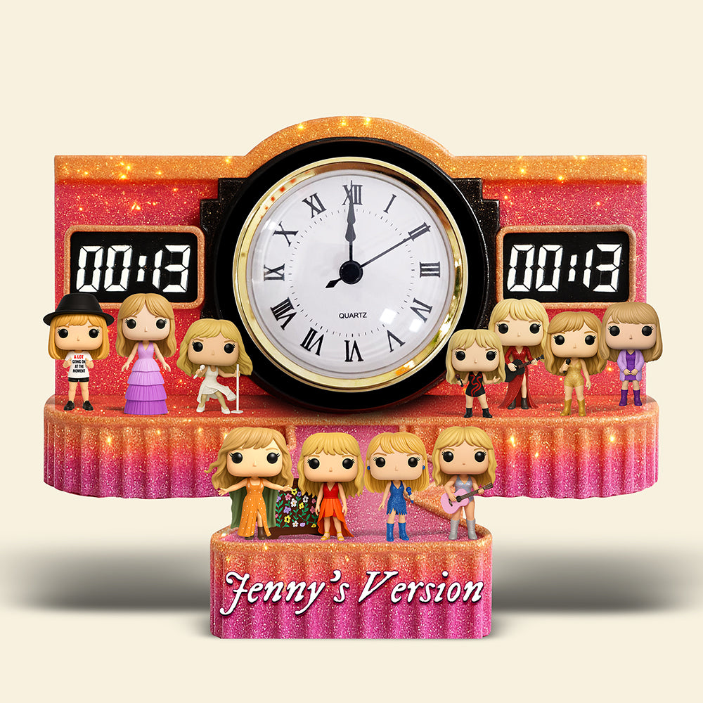 Your Version Desk Clock Plaque - Personalized Gifts for Music Fans 01naqn270525