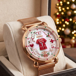 Nurse Christmas Mesh Strap Quartz Watch - Personalized Gifts For Nurse 05pgtn211026