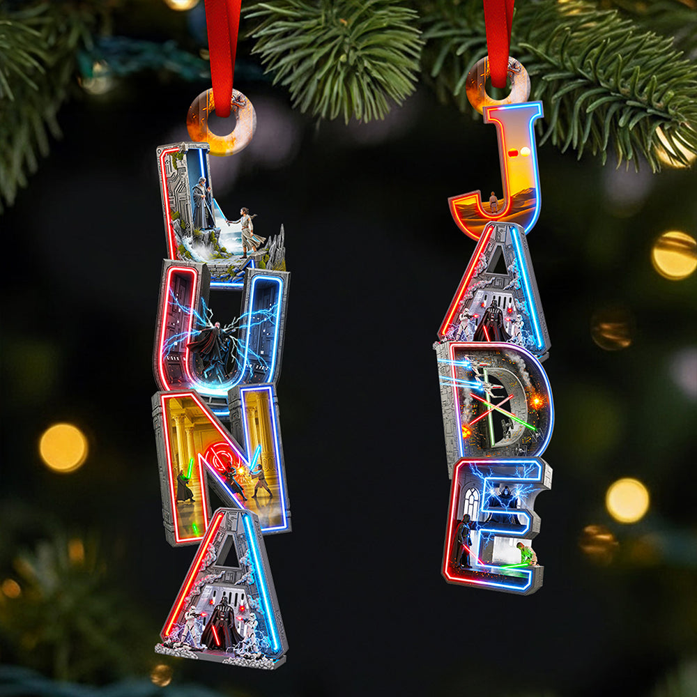 Cosmic Alphabet Ornament Personalized Christmas Gifts 05HYDT271025