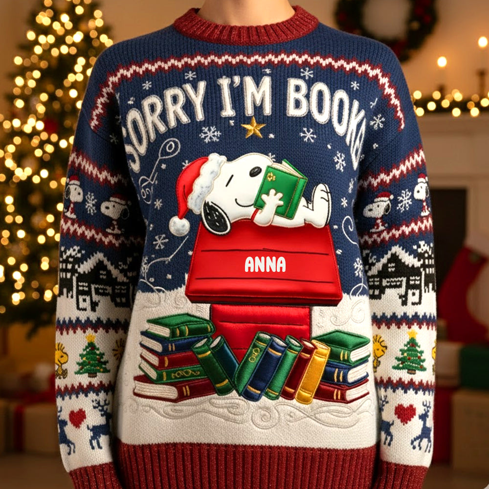 Cute Character Ugly Sweater Personalized Christmas Gifts For Book Lovers 07patn051125