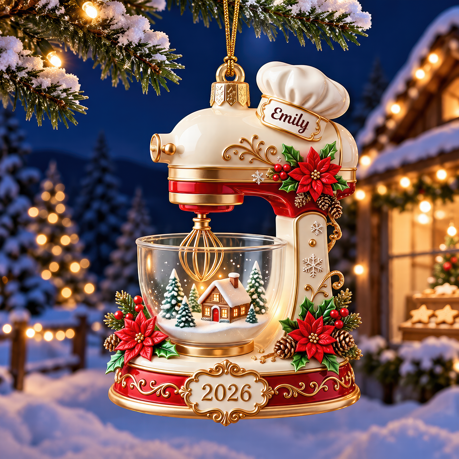Baking Mixer Christmas Ornament - Personalized Gifts For Baking Lovers 01pgqn141026