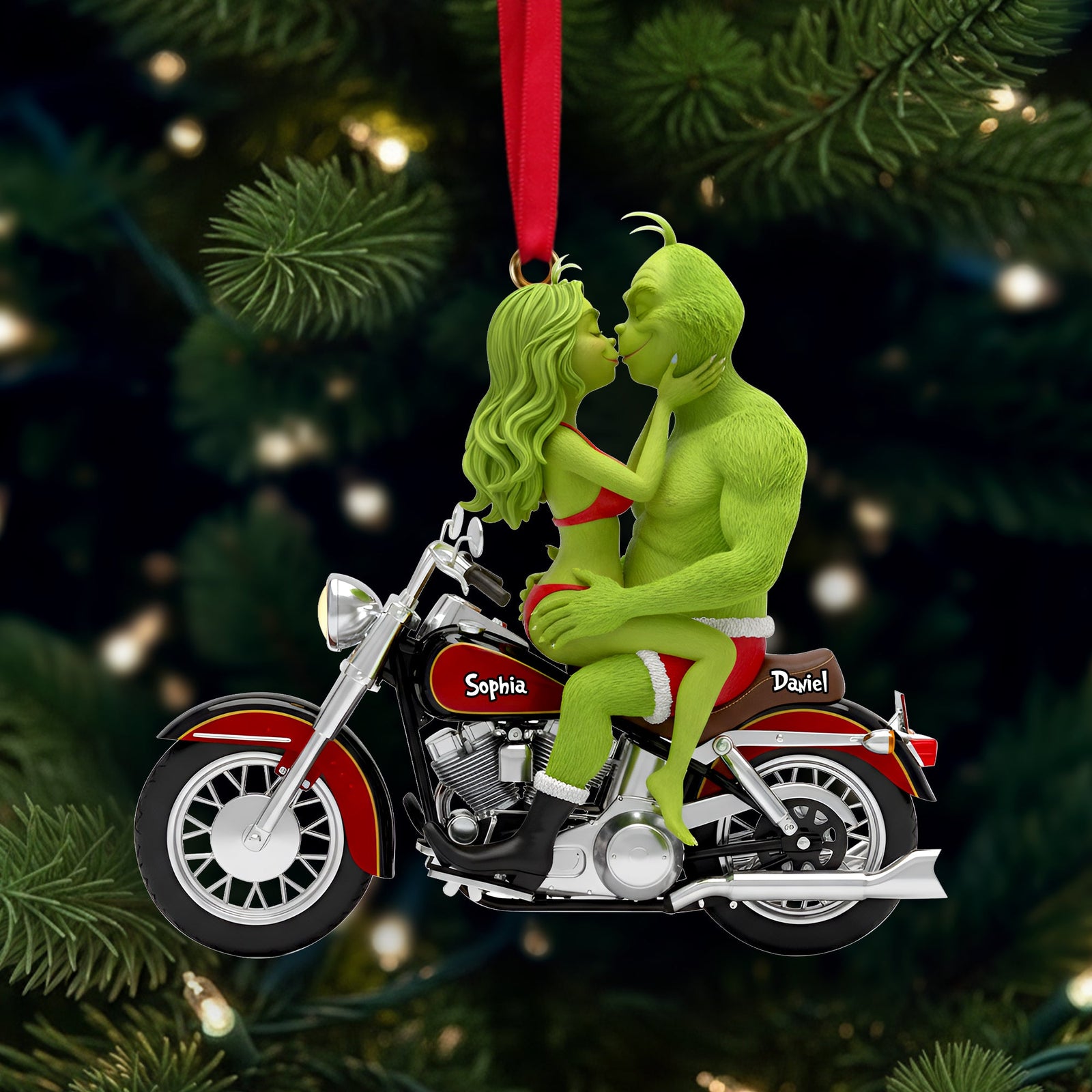 Couple's Ride Together Ornament - Personalized Gift For Couples 02OHLU241025