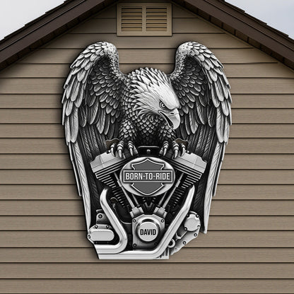 Fierce Motorcycle Engine Metal Sign - Personalized Gifts For Bikers 03qhtn120625