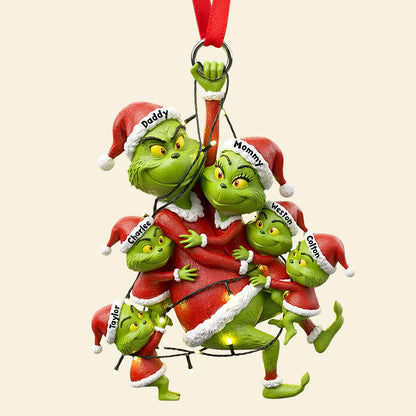 Fun Mischievous Christmas Ornament Personalized Gifts For Family 01QHDT150925