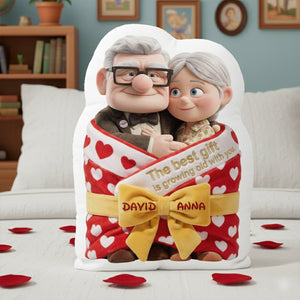 Couple Growing Old With You Pillow  - Personalized Gifts For Couple 07ohlu121225