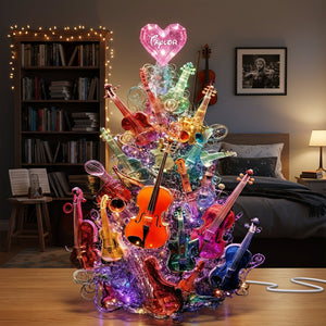 Sparkle Violin Pile Light Box - Personalized Gifts For Violinist & Violin Lovers 07QHLU281125