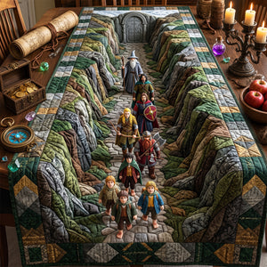 Epic High-Fantasy World Quilted Table Runner - Personalized Gifts 01hudt120826