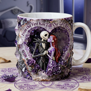 Kissing Skeleton Couple Coffee Mug - Personalized Gifts For Couple 03nata130126