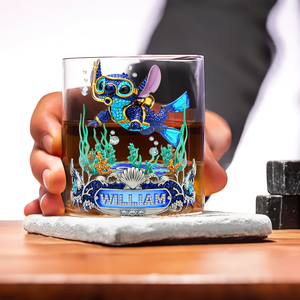 Scuba Diving Alien Drinking Glass - Personalized Gifts For Scuba Divers 03TGLU270825