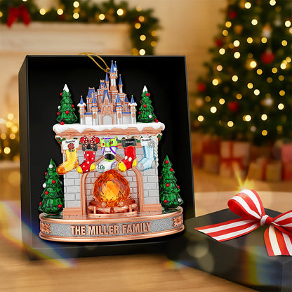Stocking Fireplace Christmas Ornament - Personalized Gifts For Family 02naqn200925