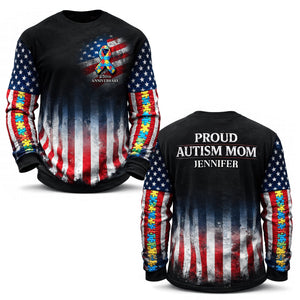 Proud Autism Parent - 250th Of The USA - Personalized Gifts 06toqn040226