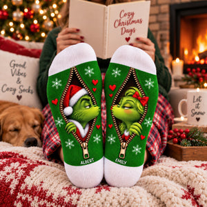 Sweet Mischief Matching Socks - Personalized Christmas Gifts For Couple 04naqn170926
