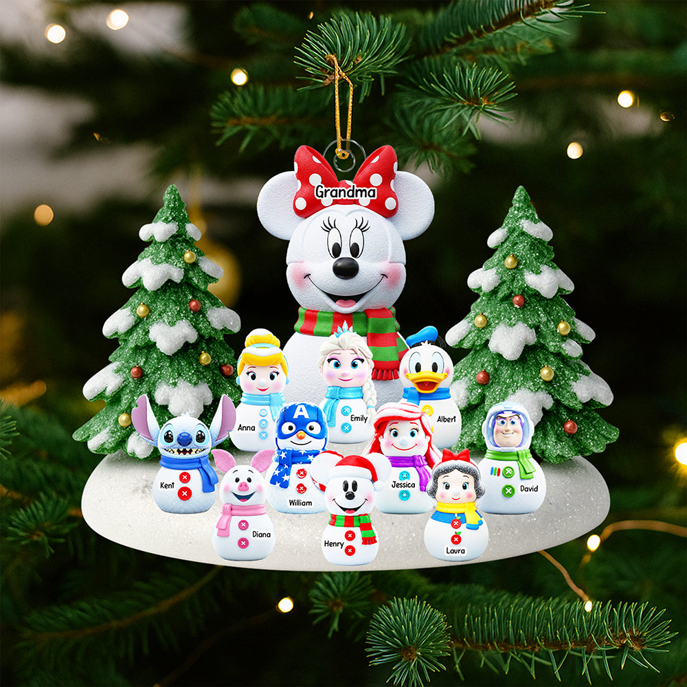 Cartoon Characters Christmas Ornament - Personalized Gifts For Grandma 05naqn040925