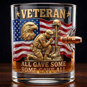Honor Veteran Bullet Glass - Personalized Gifts For Veterans 01tydt180626