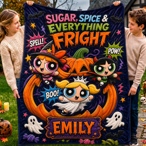 Cute But Spooky Club Blanket - Personalized Halloween Gifts For Girls 02HAQN240826