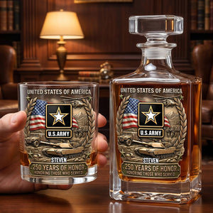 250 Years Of Honor Decanter Set - Personalized Gifts For Veterans 04tydh260626