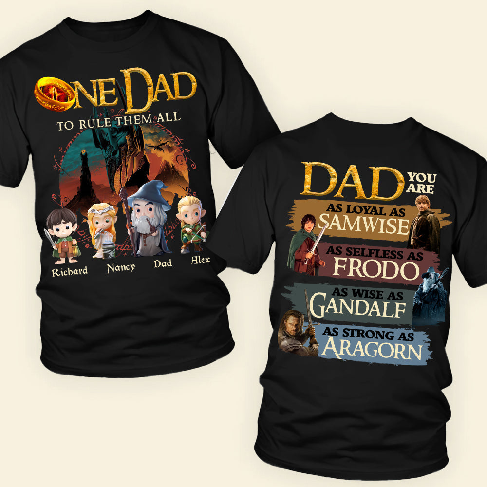 The One Dad Shirt Personalized Gifts For Dad 02HUDT050525-Homacus