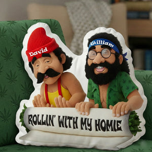 Stoners Comedy Duo Pillow  - Personalized Gifts For Friends 03TOLU181125