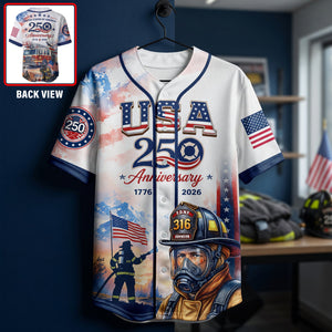 Heroic American Firefighter Jersey - Personalized Gifts For Firefighter 04qhqn180626