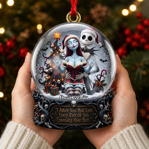 Mischievous Couple Acrylic Ornament - Personalized Christmas Gifts For Couples 02padh030826