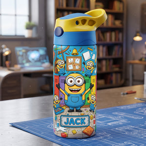 Back To School Kid Tumbler - Personalized Gifts For Kid Cartoon 12oz Colorful Kid Tumbler 06HATA290726