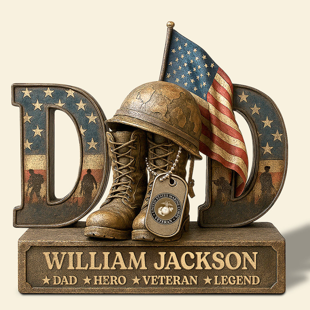Veterans Military Acrylic Plaque- Personalized Gifts For Dad 05xqdt290425-Homacus