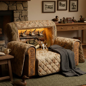 Duck Hunting Quilted Sofa Cover - Personalized Gifts For Hunters 04kita050226
