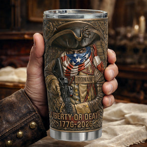 Born For Liberty 20oz Tumbler - Personalized Anniversary Gift For Patriots 02TYLU030326