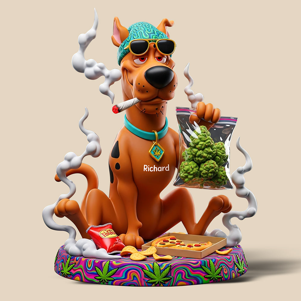 Stoner Pup Snack Acrylic Plaque - Personalized Gifts For Stoner 04TOQN180625