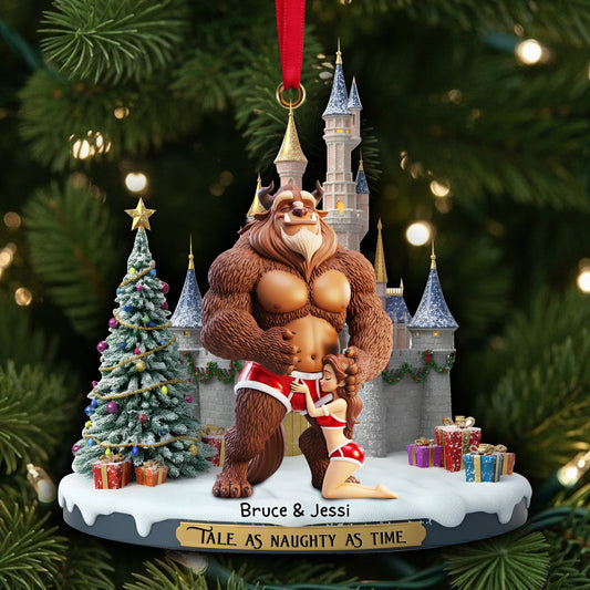 Tale As Naughty As Time Ornament - Personalized Christmas Gift For Couples 01OHLU190925