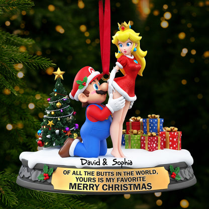 Cheeky Plumber Couple Ornament - Personalized Gifts For Couple 05ohlu150925