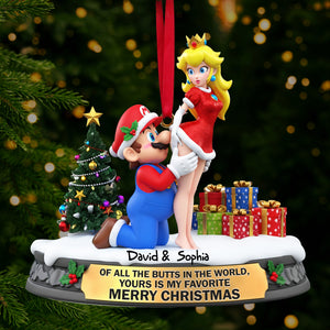 Cheeky Plumber Couple Ornament - Personalized Gifts For Couple 05ohlu150925