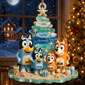 Puppy Family - Personalized Gifts For Christmas Ornament 01nadt010826