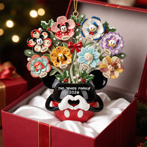 Beautiful Family Flower Vase Ornament - Personalized Gifts For Family 03qhtn100926