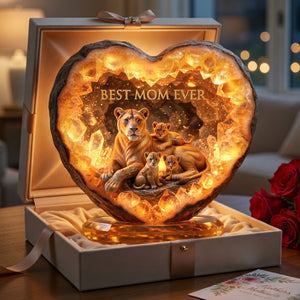 Best Lion Mom Ever Acrylic Light Box - Personalized Gifts For Moms 02nalu180326