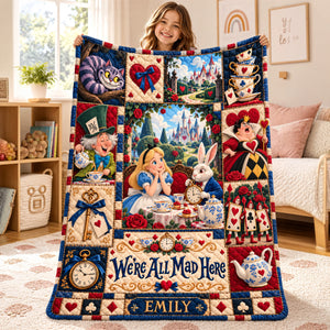 75th Anniversary Whimsical World Blanket - Personalized Gifts For Childhood Blanket 02HADH061026
