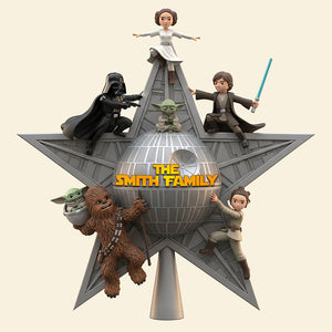 Personalized Gifts For Family Acrylic Christmas Tree Topper 01nata201125