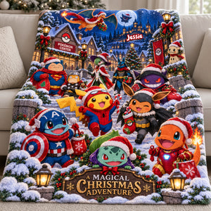 Magical Christmas Adventure Blanket - Personalized Gifts For Christmas 01ttta131026
