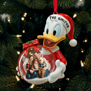 Joyful Christmas Family Ornament - Personalized Custom Photo Gift For Family 05PGLU051125