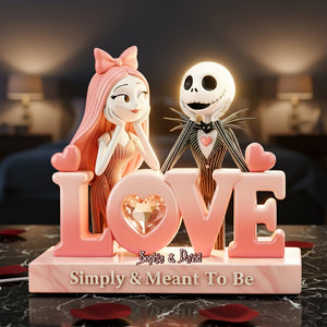 Spooky Couple Light Box Personalized Gifts For Couple 01PGLU091225