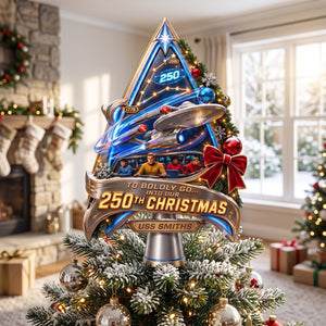 Precious Journey 250th Christmas Tree Topper - Personalized Christmas Gifts 01hatn250826