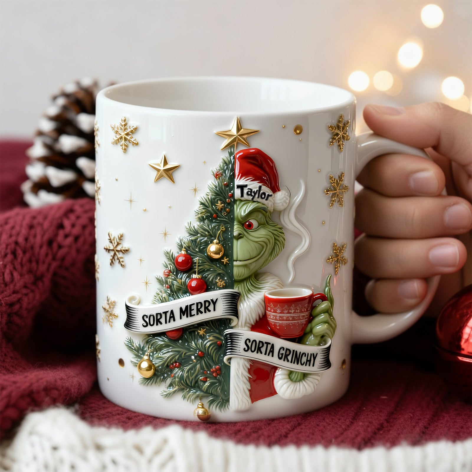 Personalized Annoyed Merry Spirit Mug 05QHLU201125