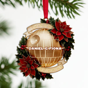 Starlit Love Ornament - Personalized Christmas Gift For Couples 02PALU251025