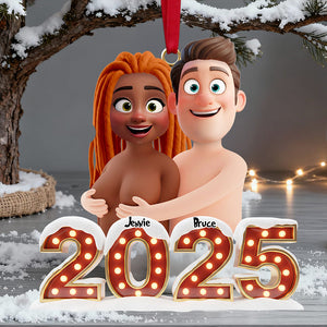 Naughty Couple Ornament Personalized Christmas Gifts 06OHDT151125