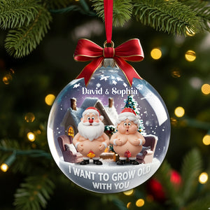 Funny Old Couple Personalized Gifts For Couple Christmas Ornament 06ohlu240925