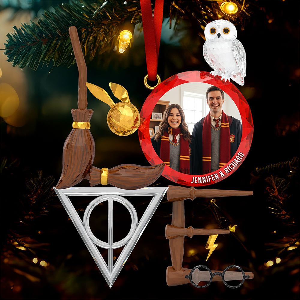 Holiday Love Story Christmas Ornament - Custom Photo Gifts For Couple 02naqn131025