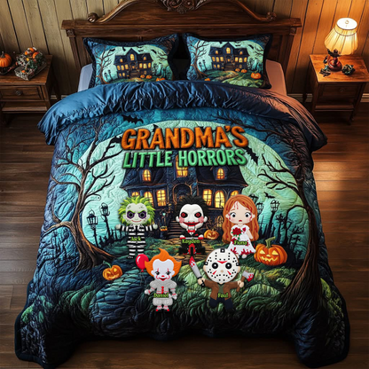 Little Horror Quilt Bed Set - Personalized Gifts For Grandma & Mom 02QHLU080825