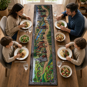 Fantasy Traveling Table Runner - Personalized Gifts For Christmas Quilted Table Runner 04HUTN050926