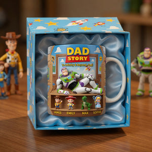Funny Astronaut Dad Heat Changing Mug - Personalized Gifts For Dads 03tylu090526