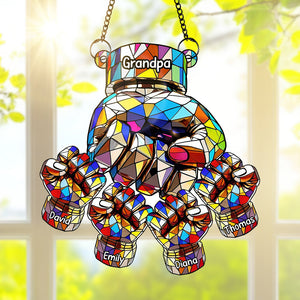 Fist Bump Suncatcher Ornament - Personalized Gifts For Grandpa 06tgqn110825 - Ornament - GoDuckee